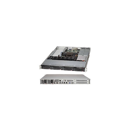 Supermicro SuperChassis 700W/750W 1U RackmountServerChassis(Blk), CSE-815TQ-R700WB CSE-815TQ-R700WB